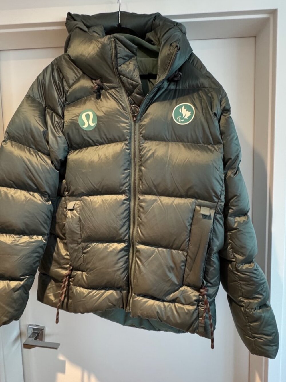 lululemon Winter Olympics 2026 Team Canada Green Puffer Jacket